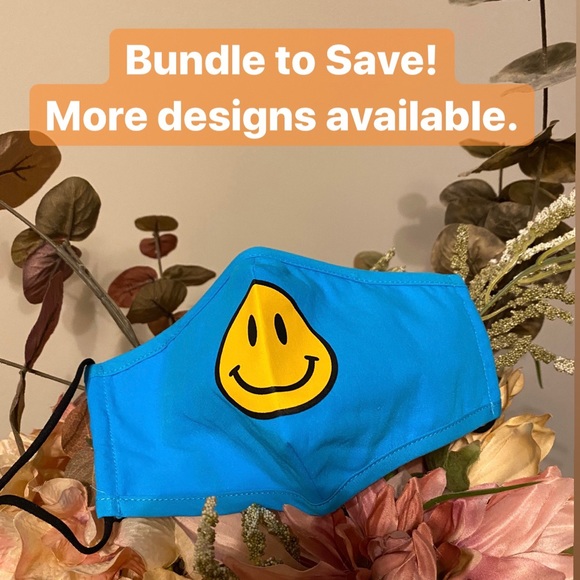 Red Rose Graphic Print Face Mask - Picture 10 of 10